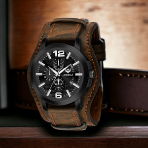 LORENZ MK-4027R Lorenz Two-In-One Watch with Detachable Leather Strap Analog Watch  - For Men
