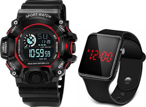 Flozio N2M Sport Watch Ultra Watch with LED square & Water Resist Feature Digital Watch  - For Boys
