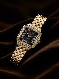 French Connection Vintage Collection Rhinestone Black Sunray Dial | Vintage Collection Women's Rose Gold Analog Watch Analog Watch  - For Women