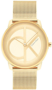 Calvin Klein Iconic Qtz Light Champagne Round Dial Unisex Watch / Analog Watch  - For Men & Women