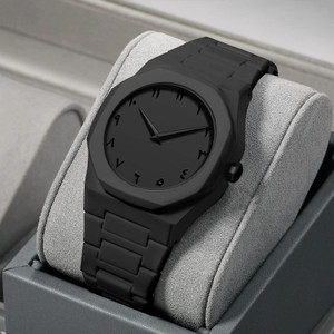 Loretta LTAB_BLK Minimalist Black Arabic Numerals Polycarbonic Case Waterproof Lightweight Analog Watch  - For Men