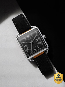 Titan Retro Revive Titan Retro Revive Black Dial Black Leather Strap Analog Watch  - For Men