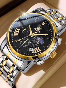 OLEVS 2892 OLEVS Mens Watch Chronograph Luxury Wrist Watch Black Analog Watch  - For Men