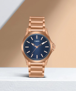 TIMEX Round 42mm Blue Dial Analog Watch - For Men