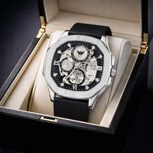 ABREXO Abx8200 Silver Chrono Look Watch - Image 6