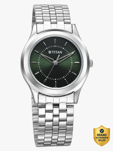 Titan Karishma Zing Green Dial Silver SS Strap Watch - Image 6
