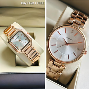 Americanviber DRW006001 Premium Color Smooth Finish Combo Pack 2 Analog Watch  - For Women