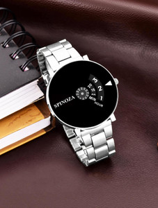 SPINOZA Sport new design dial black stunning looks for women girls and men's Analog Watch  - For Boys