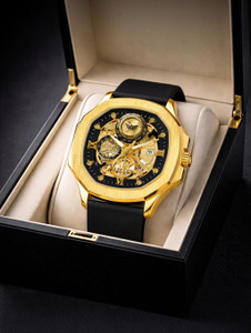 ABREXO Abx8300-GD BK Gold Dial Chrono Watch - Image 6