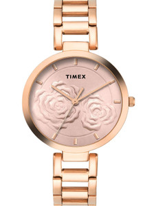 TIMEX Rose Gold Dial Analog Watch - For Women