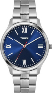 TIMEX Blue Dial Stainless Steel Analog Watch  - For Men