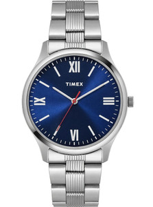 TIMEX Blue Dial Stainless Steel Analog Watch  - For Men