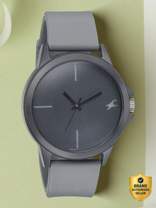 Fastrack Tees New year Fastrack Tees Quartz Grey Dial Grey Silicone Strap Unisex Analog Watch  - For Men & Women