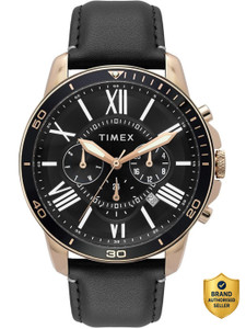 TIMEX TWEG314SMU02 Round 46mm Black Dial Analog Watch - For Men