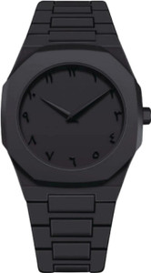 SABR Modern Arabic Numeral Watch with Polycarbonate Band, Octagonal Case, for Men Black Minimalist Watch with Arabic Numerals Modern Wrist Watch Analog Watch  - For Men & Women