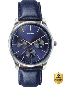 Sonata Axis Blue Multifunction Analog Watch - Image 6