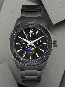 TIMEX Moon Phase Multifunction, Black Dial Analog Watch  - For Men