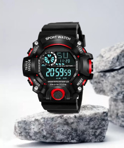 blutech Shock Proof Water Resistance NEW GENERATION BLACK DIAL BLACK STRAP Digital Watch - For Boys & Girls