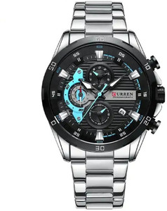Curren CR-8402 Silver Black Men’s Watch - Image 5