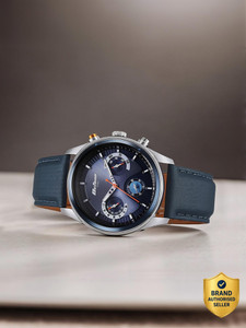 Titan Octane Blue Dial Leather Strap Watch - Men - Image 1