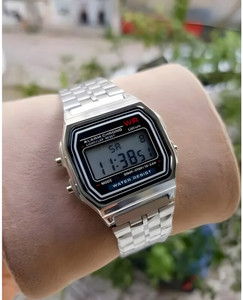Timofy flip-gaseoSilver_1AS008 Fashion Digital Timepiece Series घड़ी - लड़कों के लिए