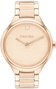 Calvin Klein Delight Calvin Klein Delight Qtz Basic Slim Carnation Gold Round Dial Women's Watch / Analog Watch - For Women