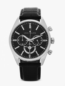 Louis Philippe Chronograph Black Dial Watch - Image 1