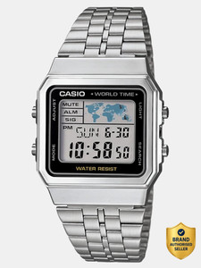 Casio Vintage A500WA-1DF Black Digital Watch - Image 6