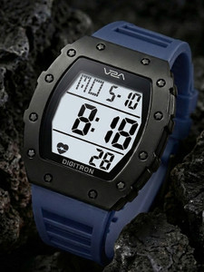V2A Wrist Watch for men ,Gifts for Men & Boys Digitron Tonneau 2118 Sports Watch for Men & Boys Rugged Design | Big Dial Digital Watch - For Men
