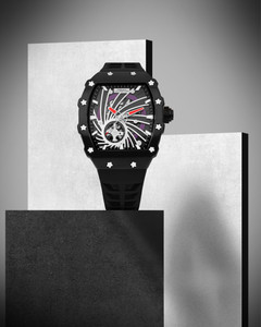 French Connection Quadra Rex Quadra Rex Black Tonneau Dial | Men Black Automatic Watch Analog Watch  - For Men