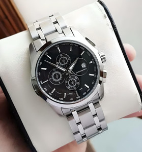 Americanviber TST Black Adjustable Free Size Lock Date Function Working Analog Watch  - For Men
