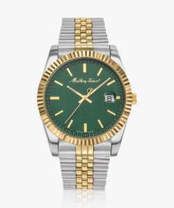 Mathey-Tissot H810BV Swiss Made Mathy III Quartz Ronda 515 H3 Movement Green Dial Analog Watch  - For Men