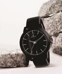 Spencher Men's Wrist Watch Black Waterproof Analog Watch Analog Watch  - For Men & Women