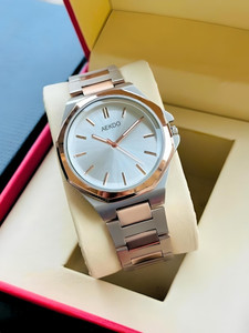 AEKDO DRM008 VINTAGE Men’s Watch with Smooth Dial, Hexa Rim Design & Adjustable Steel Belt Analog Watch  - For Men