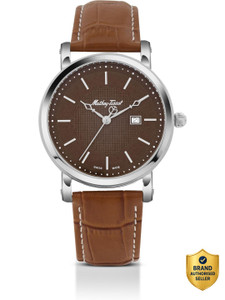 Mathey-Tissot HB611251AM Swiss Made Quartz Brown Dial Analog Watch - For Men