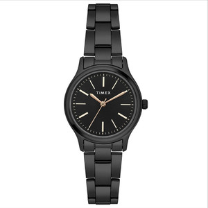 TIMEX Black Dial Stainless Steel Analog Watch - Women - Image 1