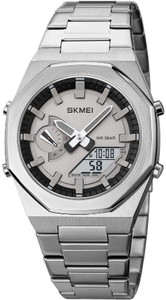 SKMEI 1816 Silver White Analog-Digital Watch - Men - Image 6