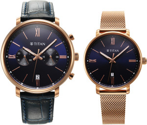 Titan Titan Modern Bandhan 6_9400794207WZ01P Titan Modern Bandhan 6 Analog Watch  - For Couple