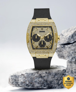 GUESS Multi-function Gold Dial Analog Watch - For Men