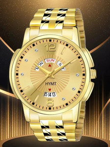 HYMT HMTY-7008 ORIGINAL GOLD PLATED DAY & DATE FUNCTIONING FOR BOYS Analog Watch  - For Men