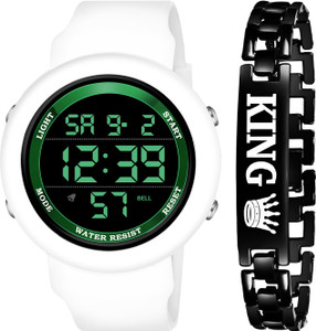 Keep n Touch Stylish Premium look Round Dial Wrist Sports Watch with Bracelet Digital Watch - For Men