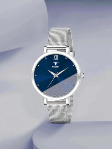 RUSTET LD-L41-BLK-CH LD-L41-BLU-CH Silver Mesh Strap Girls Analog Watch  - For Women