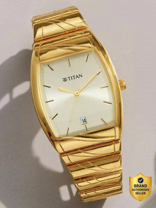 Titan 9315YM05 Karishma Champagne Dial Gold Watch - Image 6