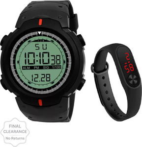 hala skm-1155 Black Dial Summer Collection Digital Watch - For Men