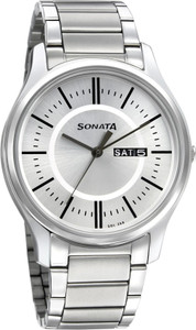 Sonata ESSentials Silver Dial Silver Strap Analog Watch - Image 6