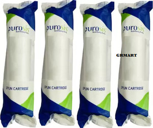 GRMART PUROSIS 4 pcs 10'' PP Spun Filter Candle For All Types Of Ro Water Purifier Solid Filter Cartridge