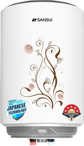 Sansui AquaZen-15L 15 L Storage Water Geyser IPX4 Water Safe 5 Star BEE Energy Rating BIS Certified 8 Bar Pressur Copper Heating Element Shock Proof