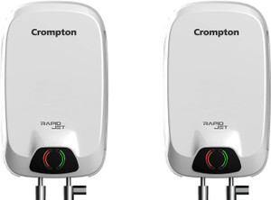 Crompton WGIWH RAPID JET (3KW),3 LTR,5Y WARANTY Pack of 2 3 L Instant Water Geyser