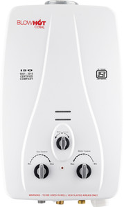 BLOWHOT Coral Automatic LPG Gas Water Heater Geyser Instant 6 LTR Water Flow, ISI Marked 6 L Gas Water Geyser