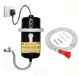 Bajya 1 L Instant Water Geyser (1 L Instant Water Geyser, Black)